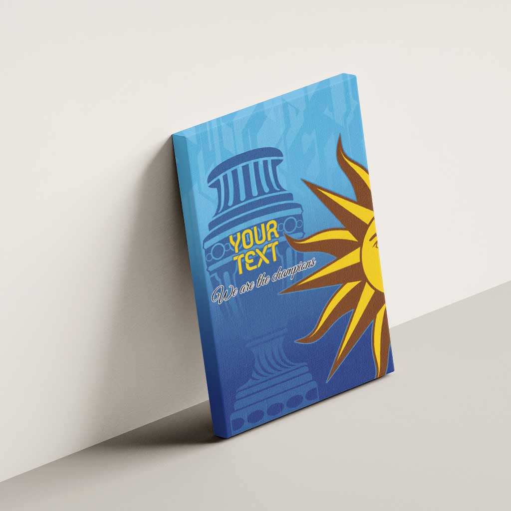 Custom Uruguay La Celeste Football Canvas Wall Art Go Champions 2024 LT9 - Wonder Print Shop