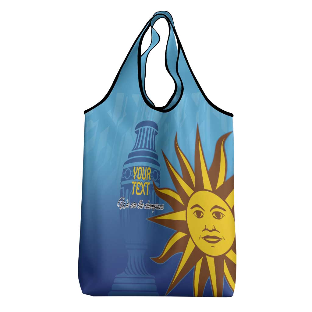 Custom Uruguay La Celeste Football Grocery Bag Go Champions