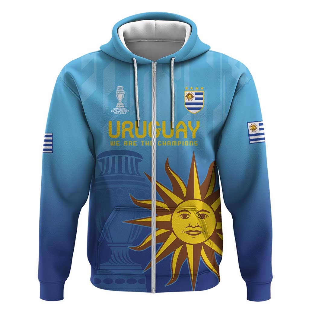 Custom Uruguay La Celeste Football Hoodie Go Champions 2024 - Wonder Print Shop