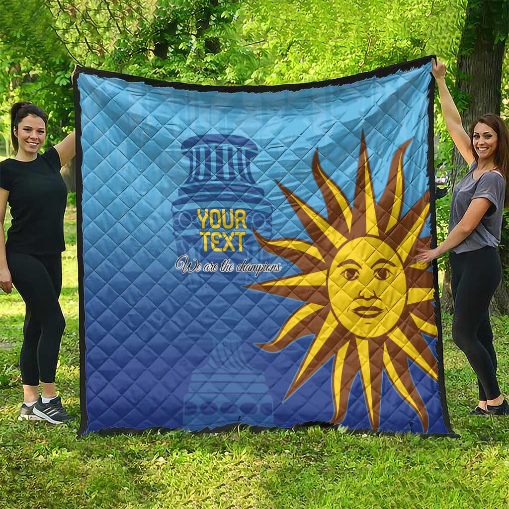 Custom Uruguay La Celeste Football Quilt Go Champions 2024 - Wonder Print Shop