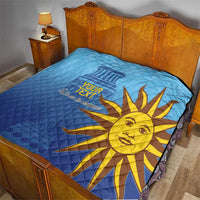 Custom Uruguay La Celeste Football Quilt Go Champions 2024 - Wonder Print Shop