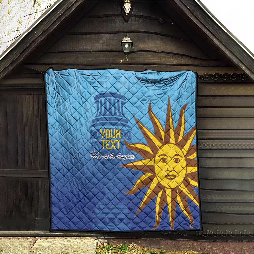 Custom Uruguay La Celeste Football Quilt Go Champions 2024 - Wonder Print Shop
