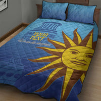 Custom Uruguay La Celeste Football Quilt Bed Set Go Champions 2024 - Wonder Print Shop