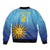 Custom Uruguay La Celeste Football Sleeve Zip Bomber Jacket Go Champions 2024 - Wonder Print Shop