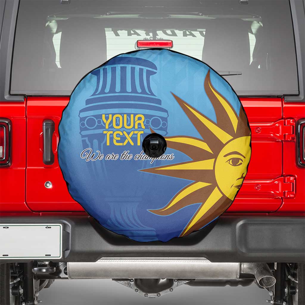 Custom Uruguay La Celeste Football Spare Tire Cover Go Champions 2024 - Wonder Print Shop