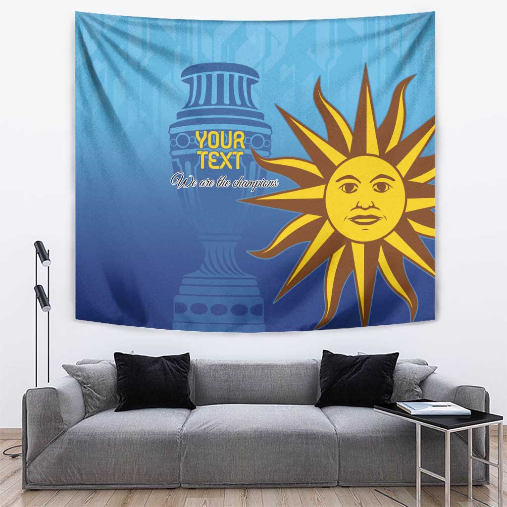 Custom Uruguay La Celeste Football Tapestry Go Champions 2024 - Wonder Print Shop