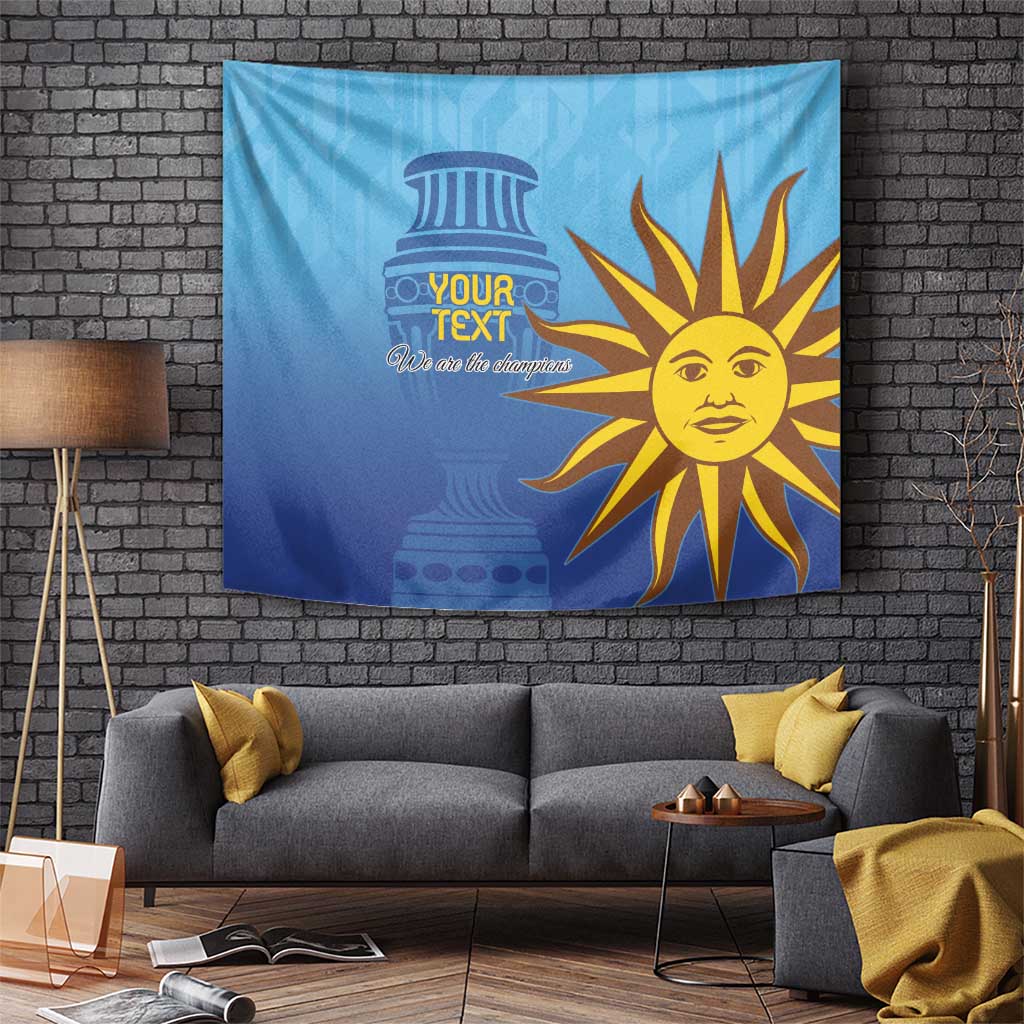Custom Uruguay La Celeste Football Tapestry Go Champions 2024 - Wonder Print Shop