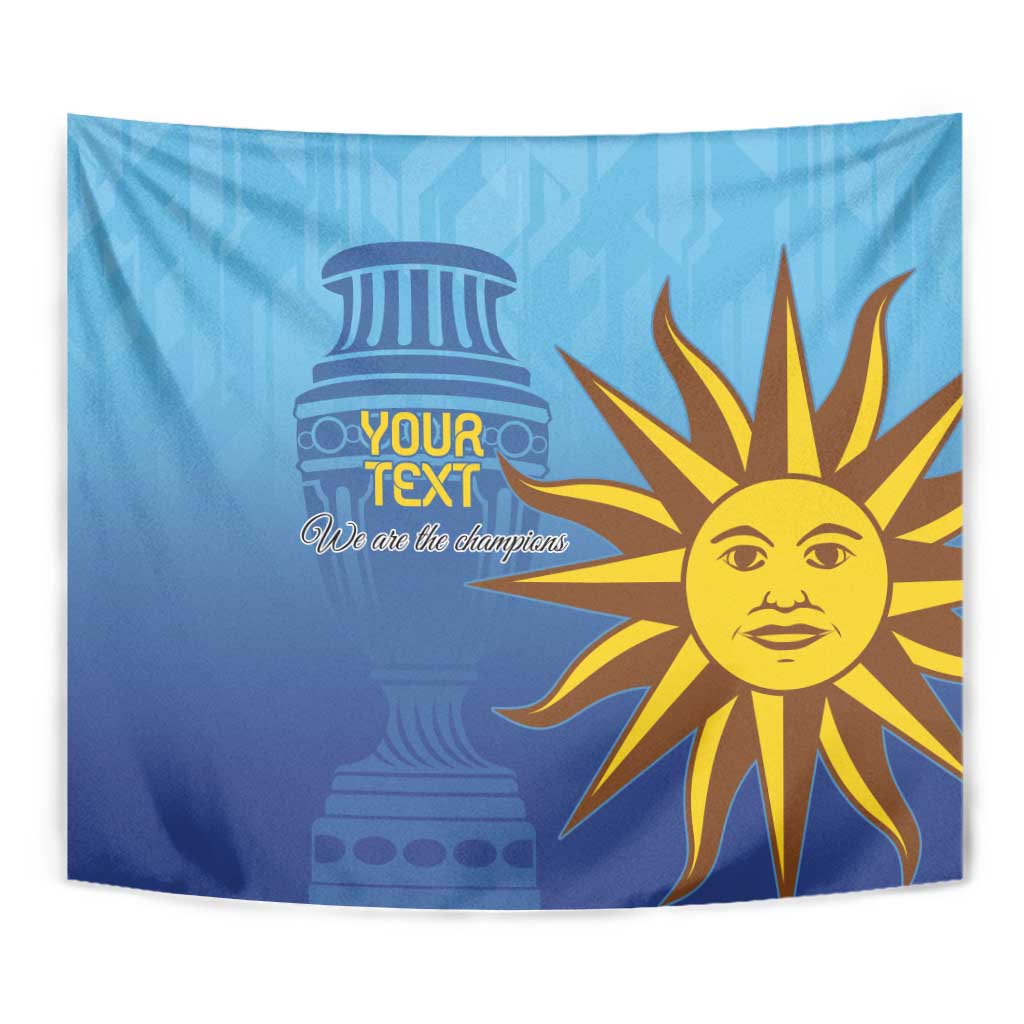Custom Uruguay La Celeste Football Tapestry Go Champions 2024 - Wonder Print Shop