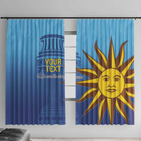 Custom Uruguay La Celeste Football Window Curtain Go Champions 2024 - Wonder Print Shop
