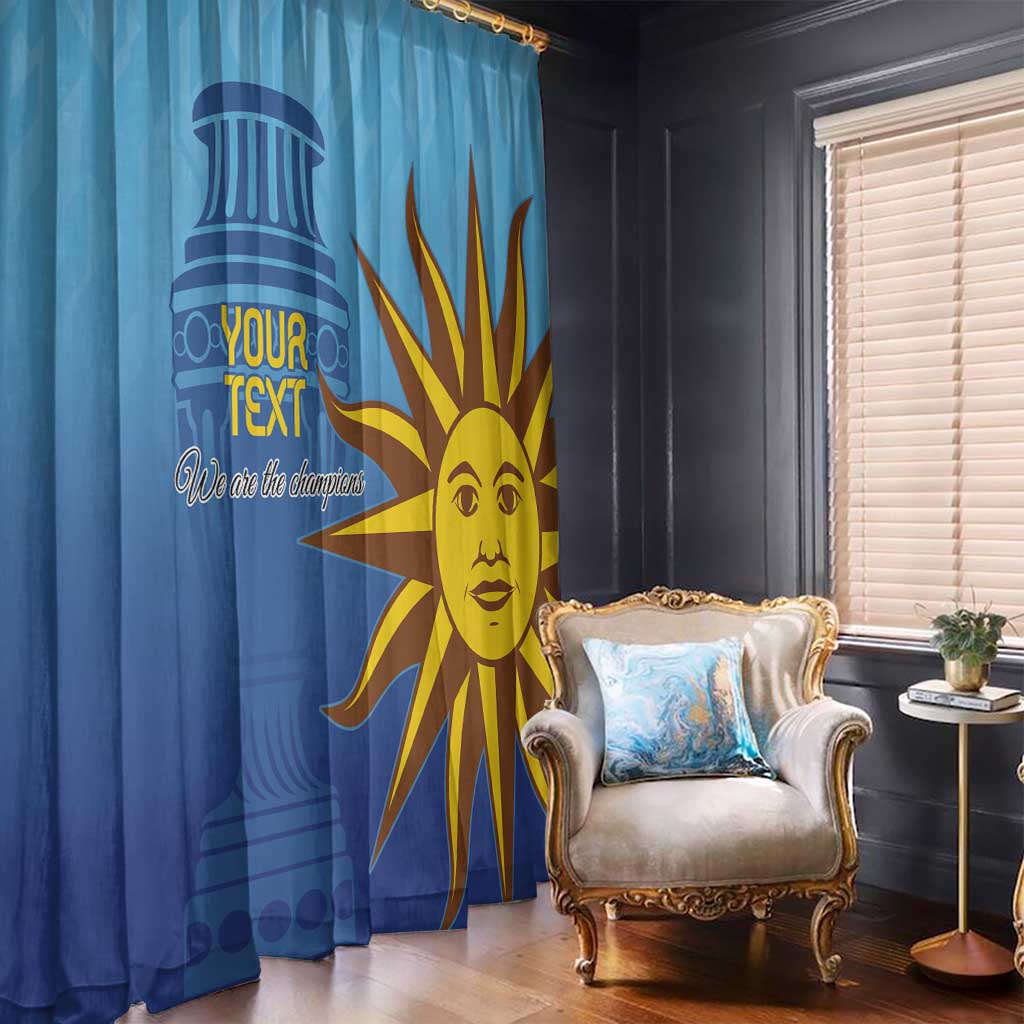 Custom Uruguay La Celeste Football Window Curtain Go Champions 2024 - Wonder Print Shop