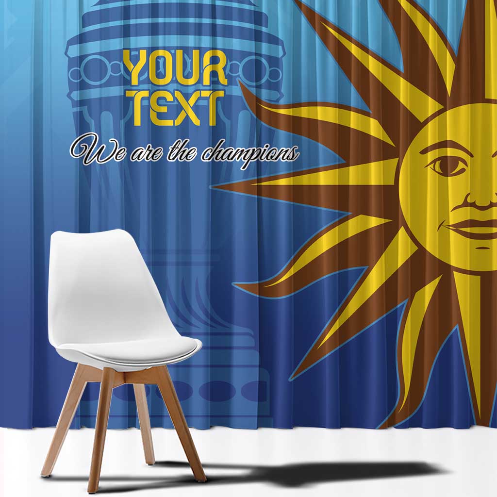 Custom Uruguay La Celeste Football Window Curtain Go Champions 2024 - Wonder Print Shop