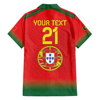 Custom Portugal Football Family Matching Off The Shoulder Long Sleeve Dress and Hawaiian Shirt Come On A Selecao das Quinas - Wonder Print Shop