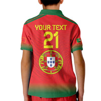 Custom Portugal Football Kid Polo Shirt Come On A Selecao das Quinas - Wonder Print Shop