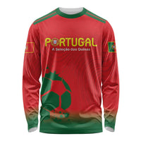 Custom Portugal Football Long Sleeve Shirt Come On A Selecao das Quinas - Wonder Print Shop