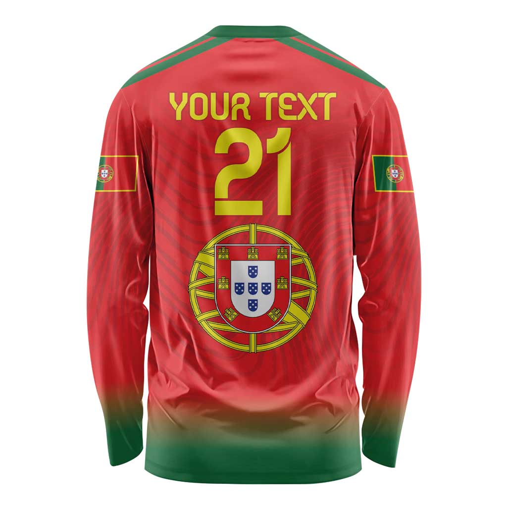Custom Portugal Football Long Sleeve Shirt Come On A Selecao das Quinas - Wonder Print Shop