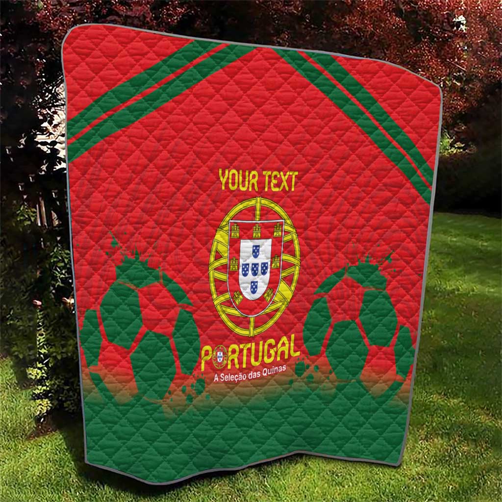 Custom Portugal Football Quilt Come On A Selecao das Quinas - Wonder Print Shop