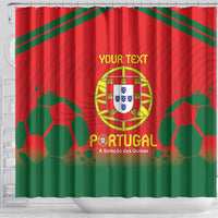 Custom Portugal Football Shower Curtain Come On A Selecao das Quinas