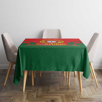 Custom Portugal Football Tablecloth Come On A Selecao das Quinas - Wonder Print Shop