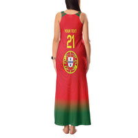 Custom Portugal Football Tank Maxi Dress Come On A Selecao das Quinas - Wonder Print Shop
