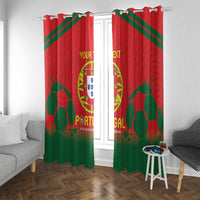 Custom Portugal Football Window Curtain Come On A Selecao das Quinas - Wonder Print Shop