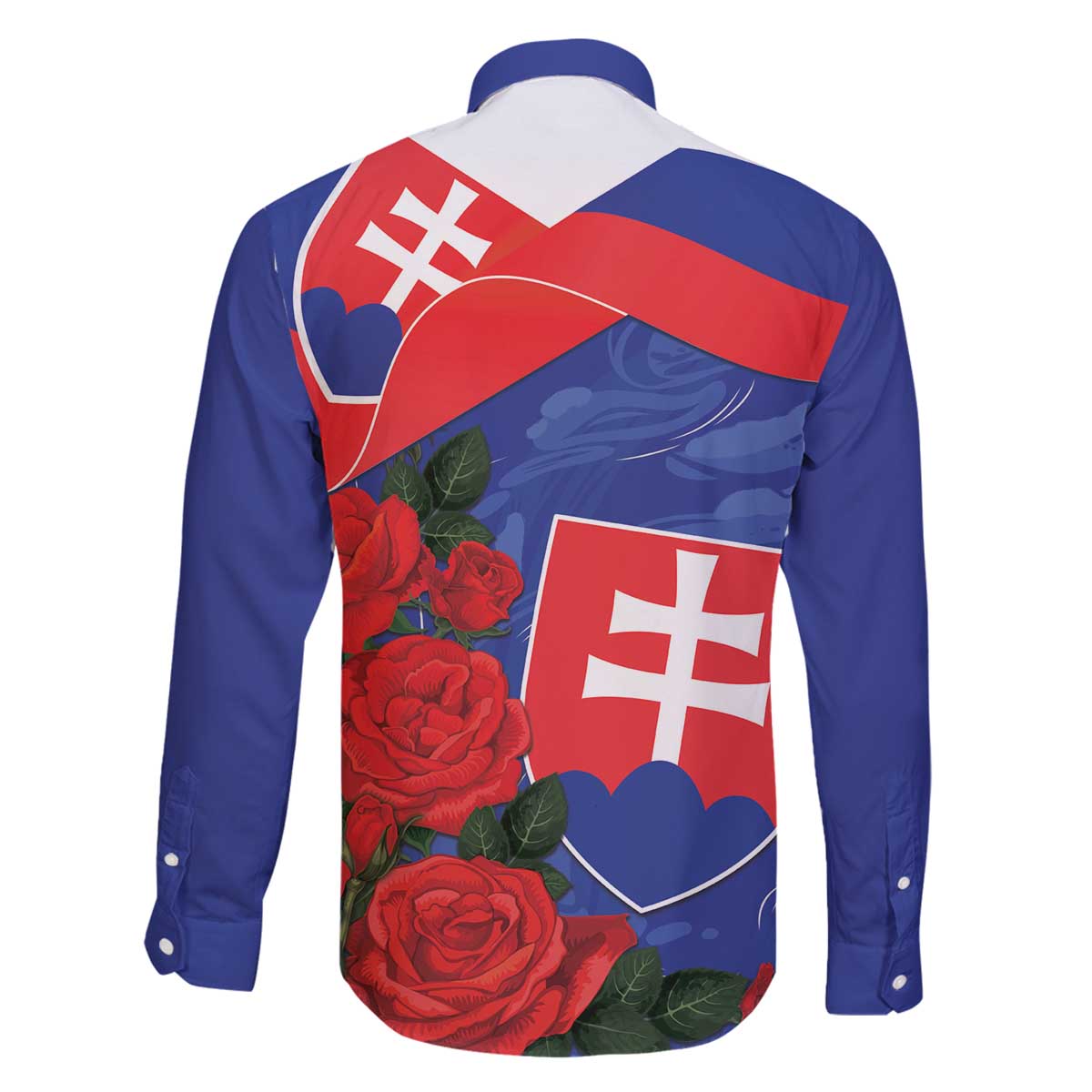 Slovakia Flag Mixed Rose Flowers Family Matching Puletasi and Hawaiian Shirt - Wonder Print Shop