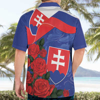Slovakia Flag Mixed Rose Flowers Hawaiian Shirt - Wonder Print Shop
