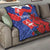 Slovakia Flag Mixed Rose Flowers Quilt - Wonder Print Shop