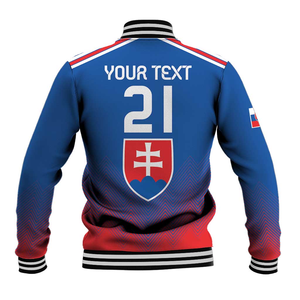Custom Slovakia Football Baseball Jacket Come On Sokoli Falcons LT9 - Wonder Print Shop