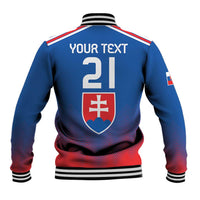 Custom Slovakia Football Baseball Jacket Come On Sokoli Falcons LT9 - Wonder Print Shop