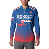 Custom Slovakia Football Button Sweatshirt Come On Sokoli Falcons LT9 - Wonder Print Shop