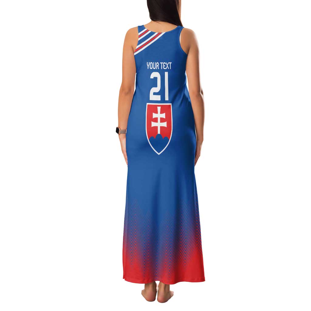 Custom Slovakia Football Family Matching Tank Maxi Dress and Hawaiian Shirt Come On Sokoli Falcons - Wonder Print Shop
