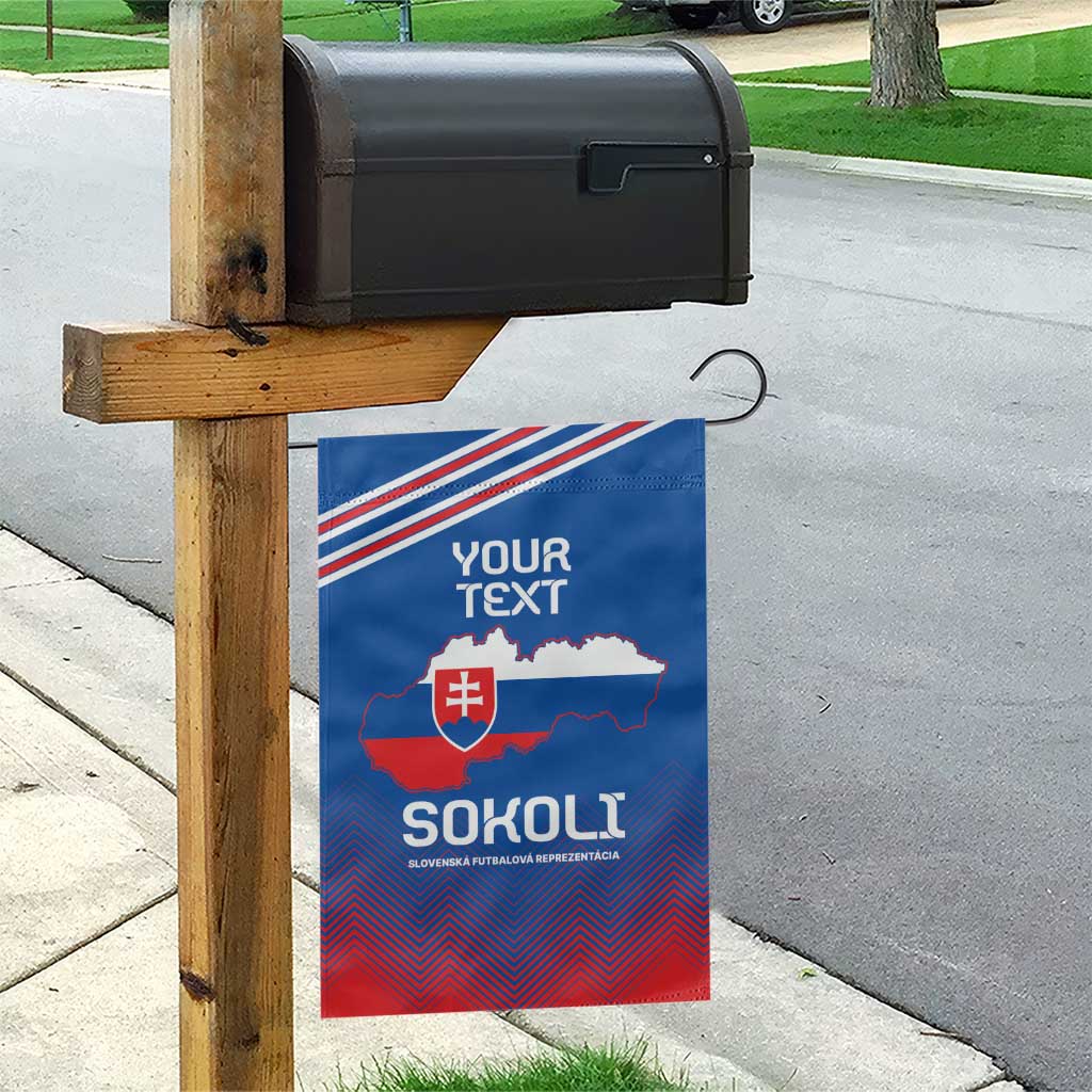 Custom Slovakia Football Garden Flag Come On Sokoli Falcons - Wonder Print Shop