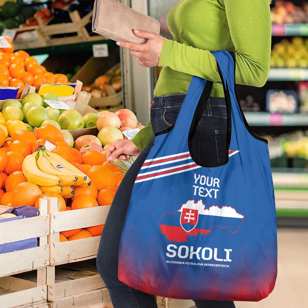 Custom Slovakia Football Grocery Bag Come On Sokoli Falcons