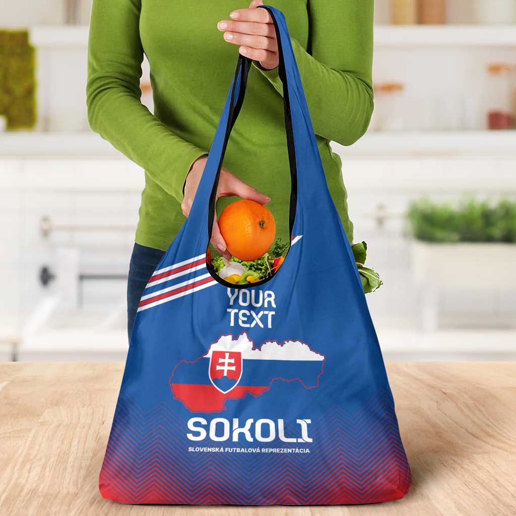 Custom Slovakia Football Grocery Bag Come On Sokoli Falcons