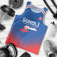Custom Slovakia Football Men Tank Top Come On Sokoli Falcons - Wonder Print Shop