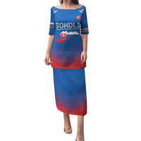 Custom Slovakia Football Puletasi Come On Sokoli Falcons - Wonder Print Shop