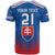 Custom Slovakia Football T Shirt Come On Sokoli Falcons - Wonder Print Shop