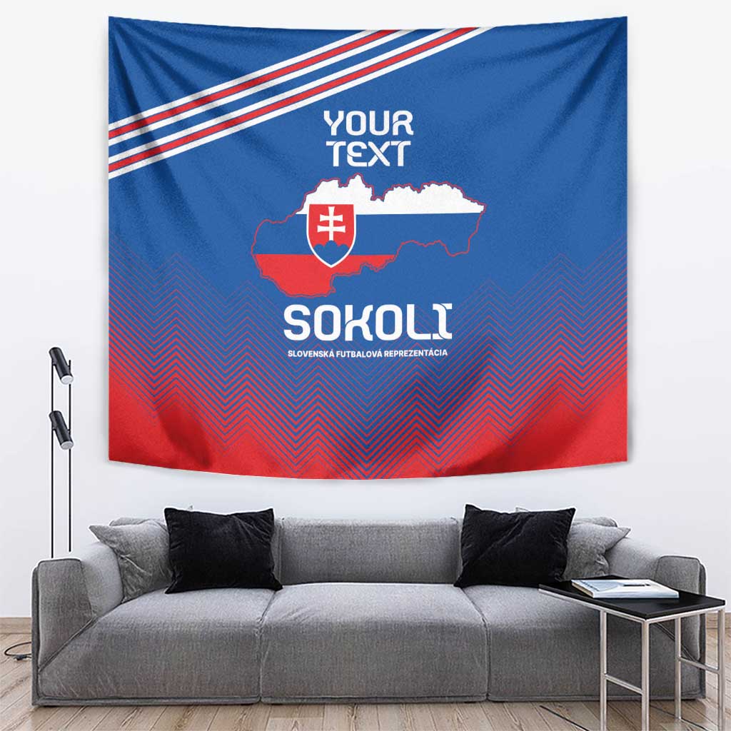 Custom Slovakia Football Tapestry Come On Sokoli Falcons - Wonder Print Shop