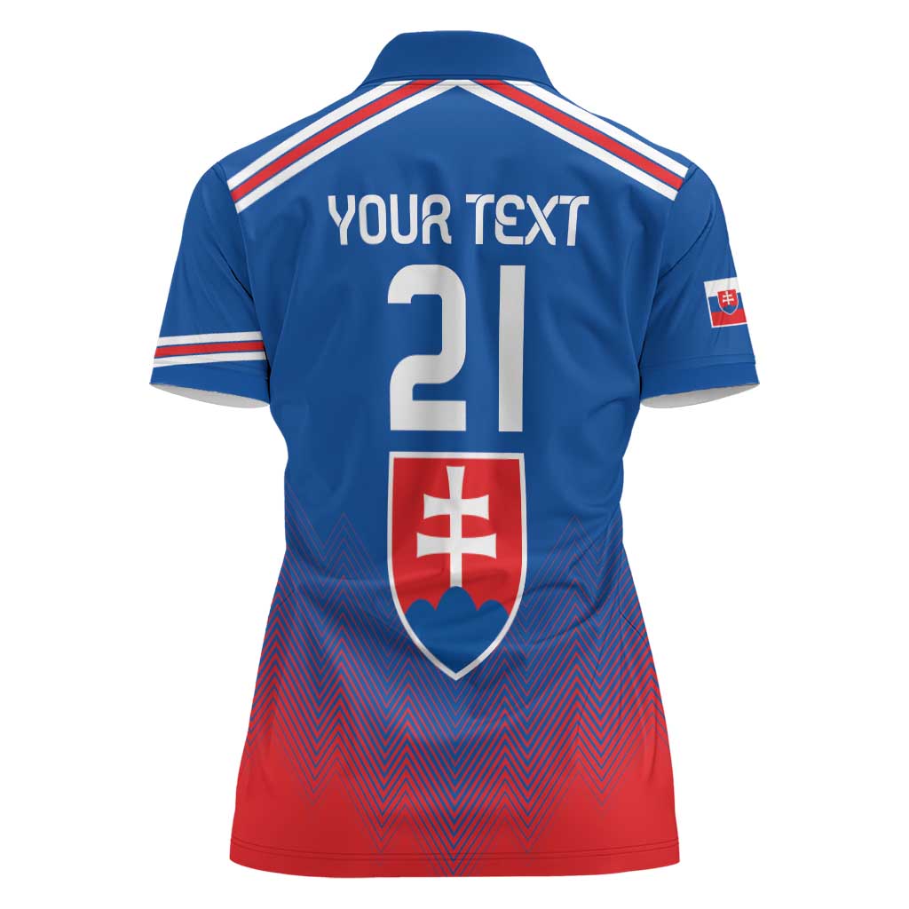 Custom Slovakia Football Women Polo Shirt Come On Sokoli Falcons - Wonder Print Shop