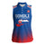 Custom Slovakia Football Women Sleeveless Polo Shirt Come On Sokoli Falcons - Wonder Print Shop