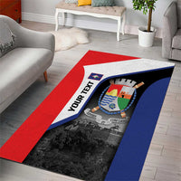 Caribbean Sint Maarten Personalized Area Rug Brown Pelican - Wonder Print Shop