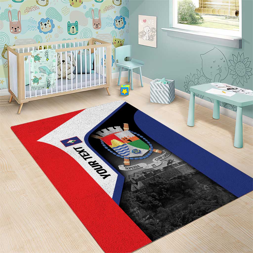 Caribbean Sint Maarten Personalized Area Rug Brown Pelican - Wonder Print Shop