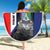Caribbean Sint Maarten Personalized Beach Blanket Brown Pelican - Wonder Print Shop