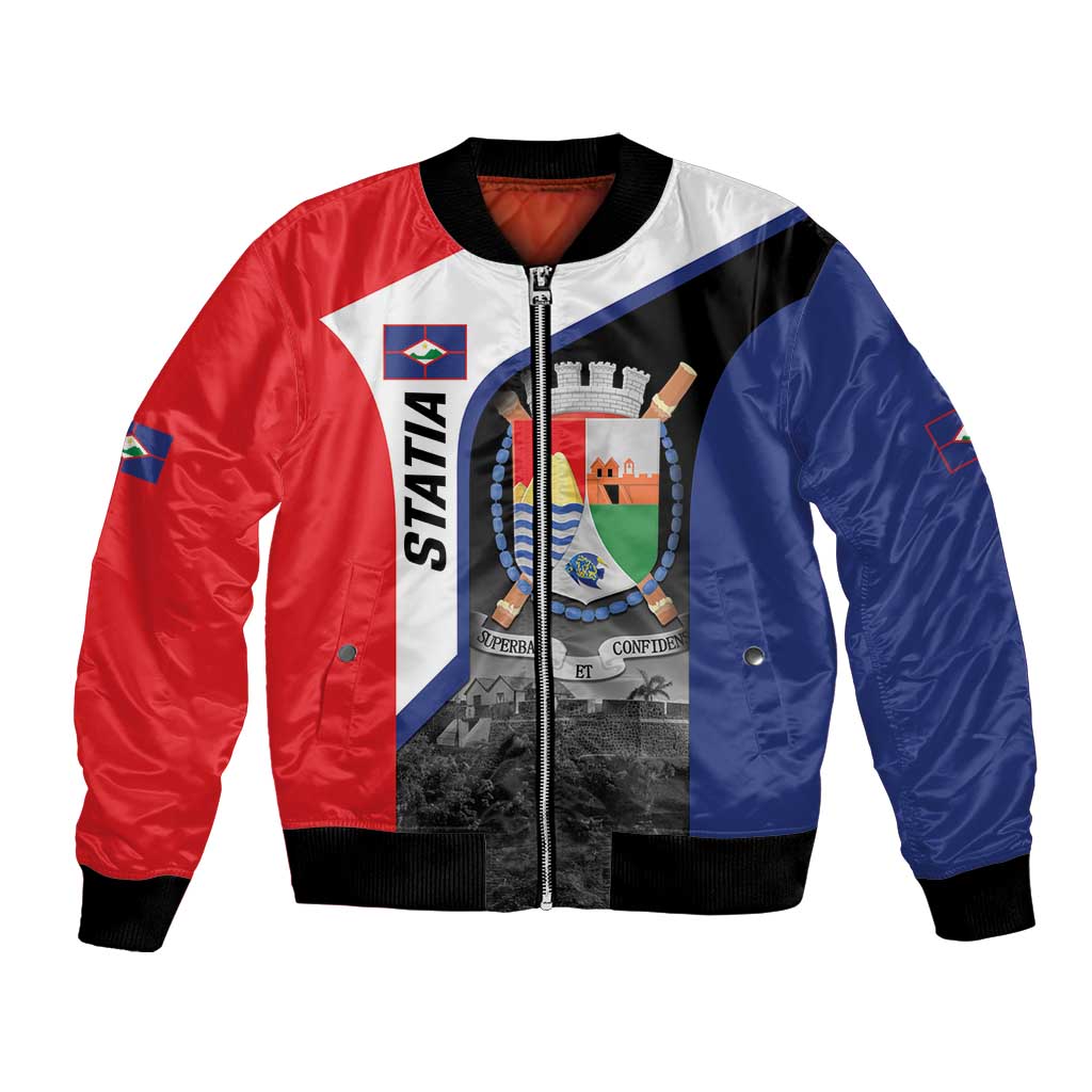 Caribbean Sint Maarten Personalized Bomber Jacket Brown Pelican - Wonder Print Shop