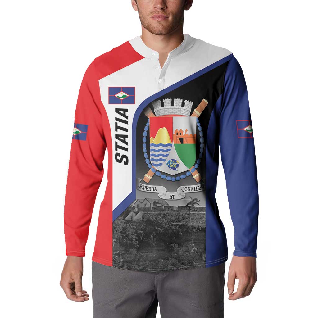 Caribbean Sint Maarten Personalized Button Sweatshirt Brown Pelican - Wonder Print Shop