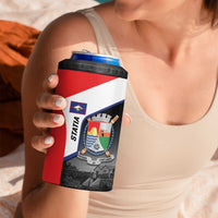 Caribbean Sint Maarten Personalized 4 in 1 Can Cooler Tumbler Brown Pelican - Wonder Print Shop