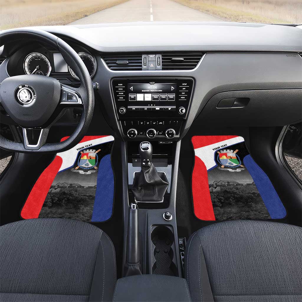 Caribbean Sint Maarten Personalized Car Mats Brown Pelican - Wonder Print Shop