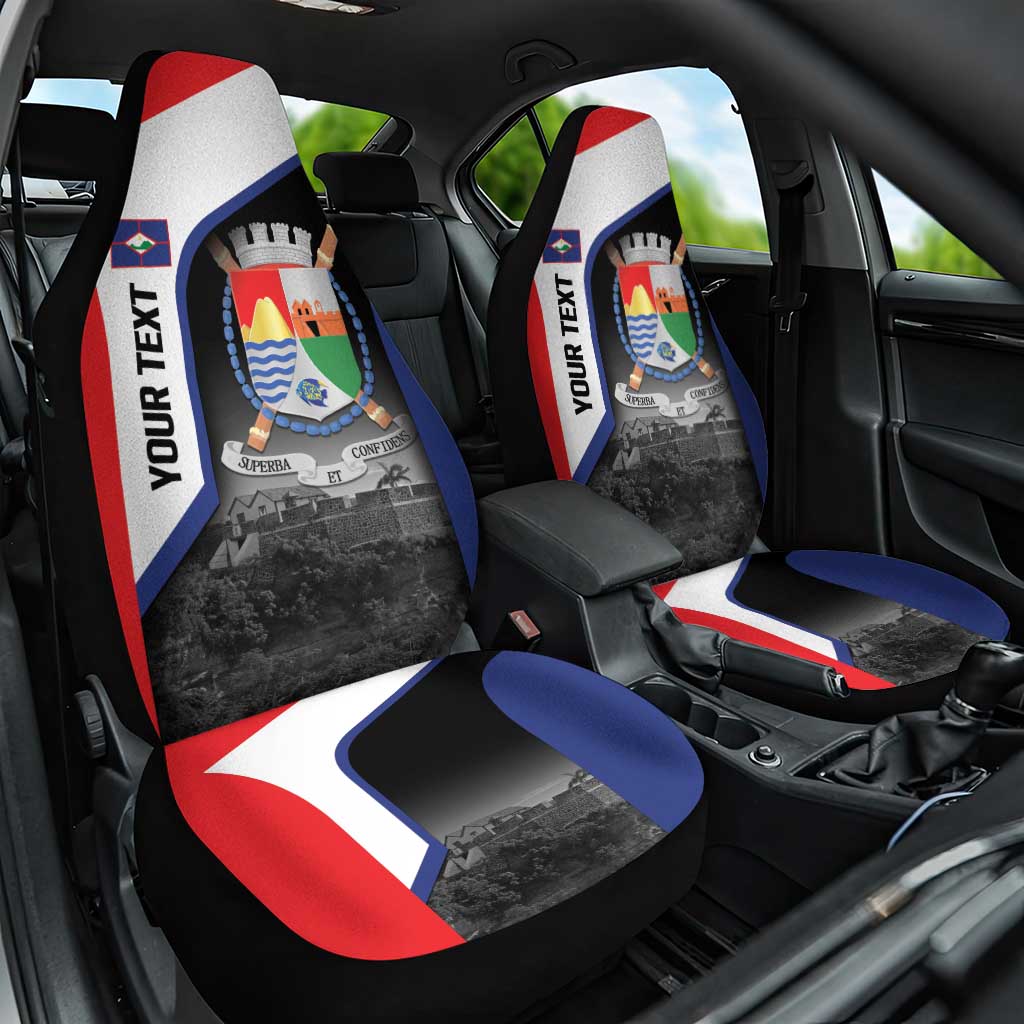 Caribbean Sint Maarten Personalized Car Seat Cover Brown Pelican - Wonder Print Shop