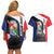 Caribbean Sint Maarten Personalized Couples Matching Off Shoulder Short Dress and Hawaiian Shirt Brown Pelican - Wonder Print Shop