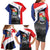 Caribbean Sint Maarten Personalized Family Matching Long Sleeve Bodycon Dress and Hawaiian Shirt Brown Pelican - Wonder Print Shop